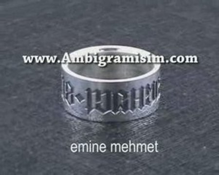 Ambigram Gumus Yuzuk