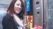 Chinese girl hacking a vending machine
