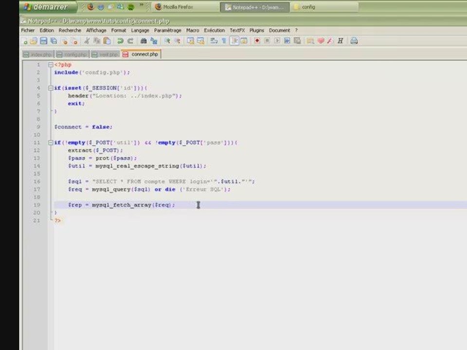 Espace membre en PHP
