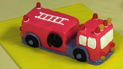 How to make a fire truck cake - Fire engine birthday cake
