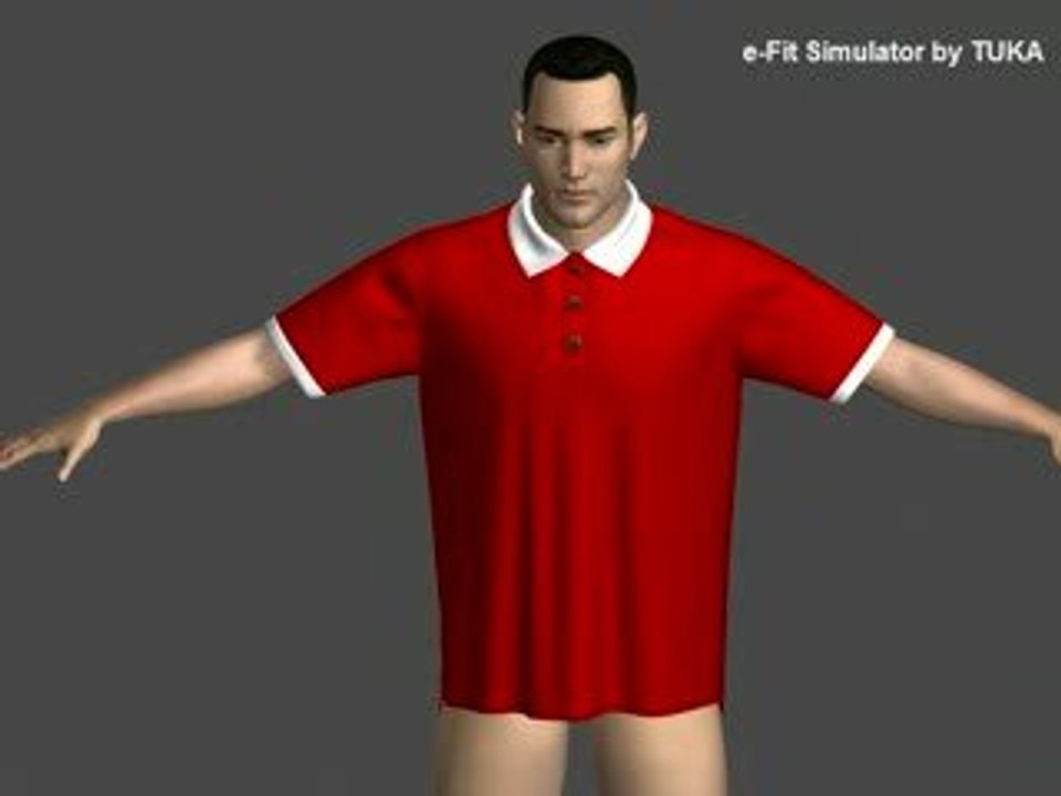 3D Virtual Clothing Sample- MENS POLO