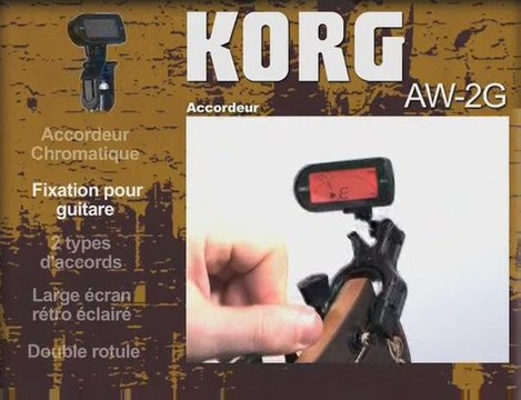 Accordeur chromatique Korg AW2G (La Boite Noire)