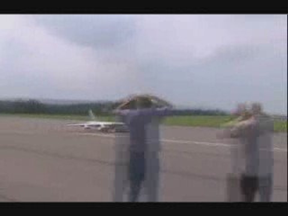 RC control B 52 air plane crash