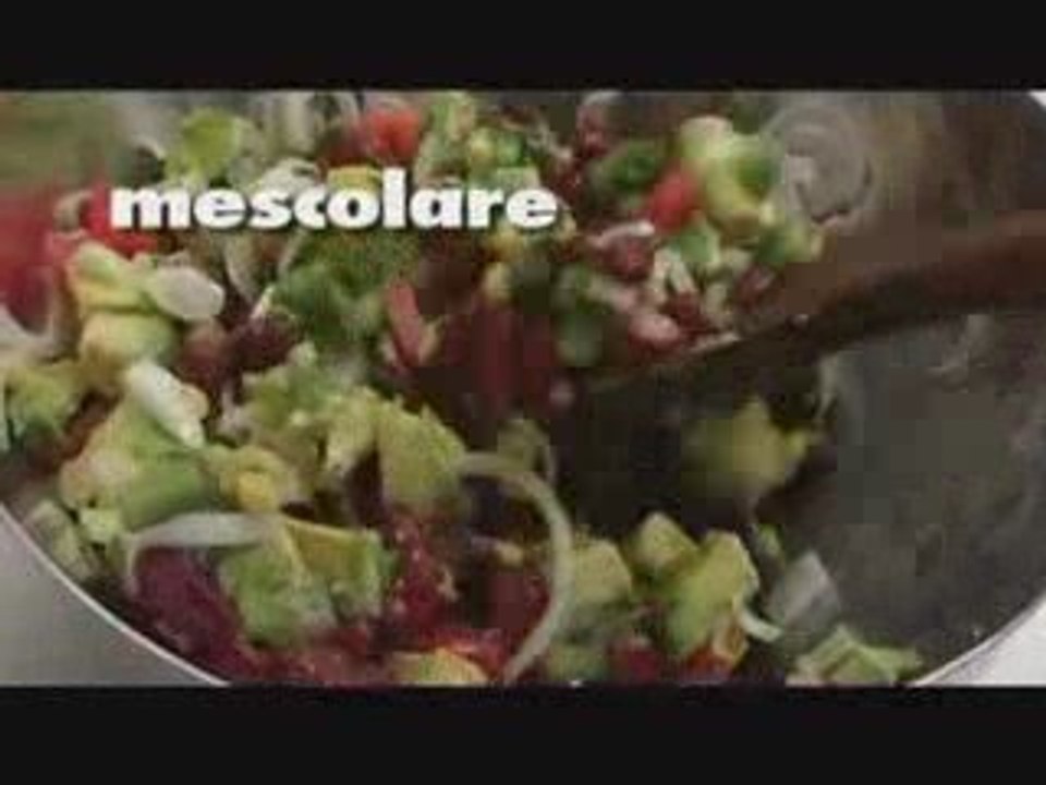 Fagioli, avocado e pomodoro