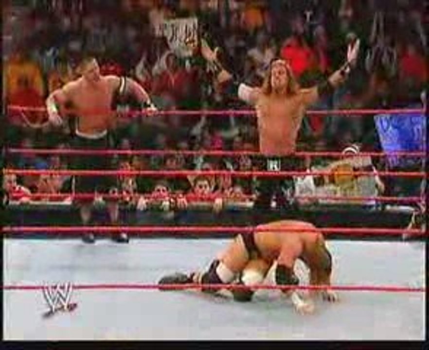 Triple H & Cena vs Edge Handicap match