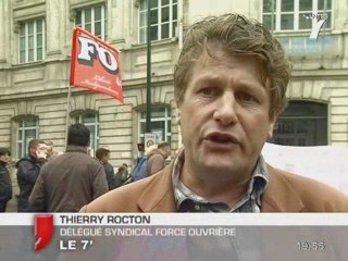 Nantes : Manifestation des agents de surveillance de la voie publique