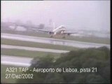 Atterrissage Raté d'Un Airbus A321 TAP Aeroport de Lisbonne