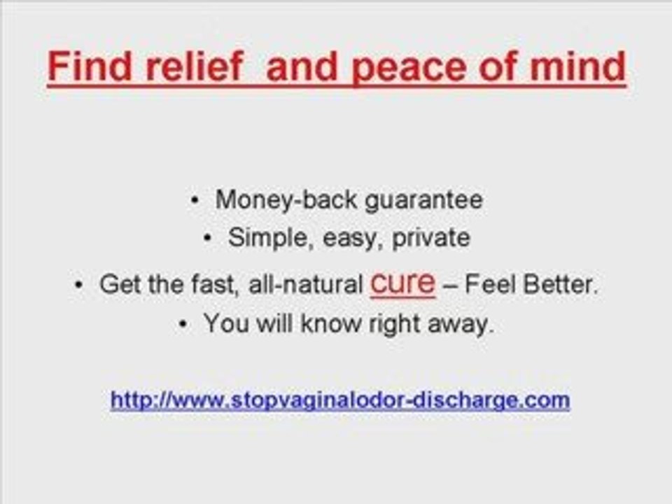 How to Stop Vaginal Discharge Now