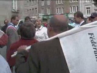 Nadine Morano à Avranches : rencontre avec les parents