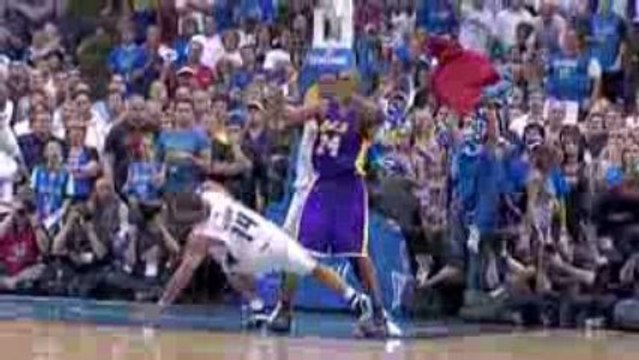 Derek Fisher nails the 3-pointer in overtime to seal the Lak