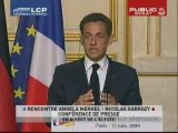 EVENEMENT,Conférence de presse d'Angela Merkel et Nicolas Sarkozy