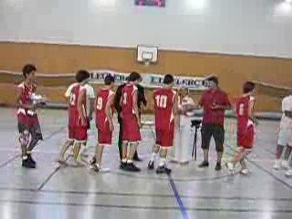 2008-2009: remise de la coupe des champions minimes ligue