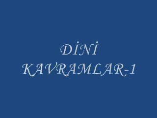 Dini kavramlar isitme Engelliler için Din Kültürü Dindersi