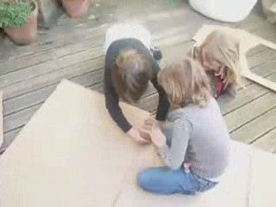 igloo en carton – cardboard igloo