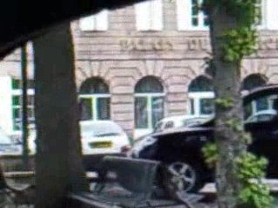 Center city of gueret in the car