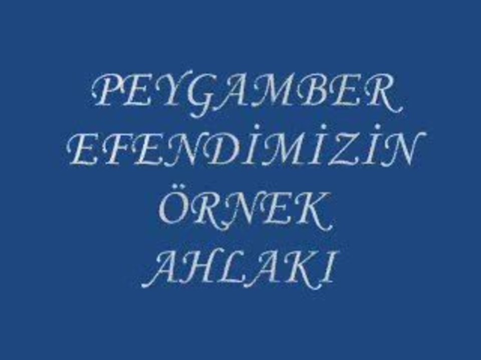 Peygamber Efendimiz (SAV)-isitme Engelliler için Din Kültürü