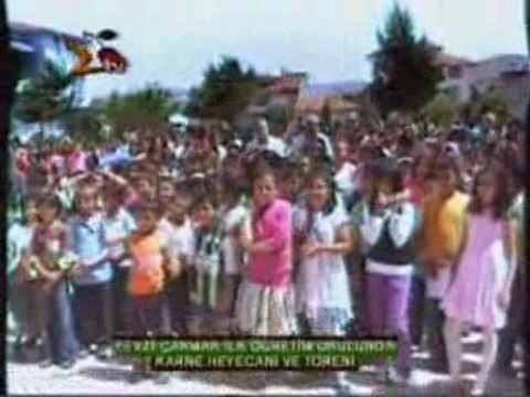 Fevzi çakmak ilköğretim okulunda karne töreni ve heyecanı