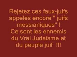 Juifs, ne pas prendre pas des messies pour des lanternes