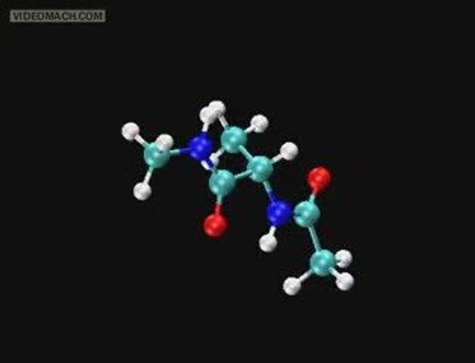 Conformation en trois dimensions de l'Alanine