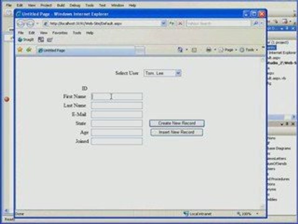 Visual Basic  tutorial New Record