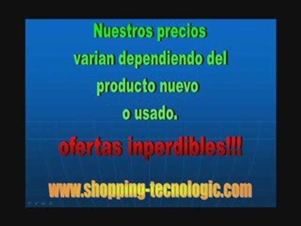 Shopping webpage