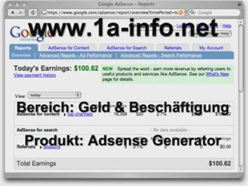 Der adsense generator