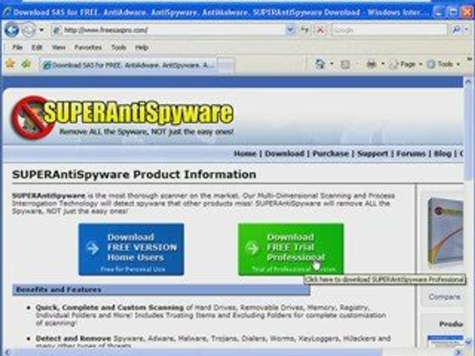 SUPERAntispyware Download