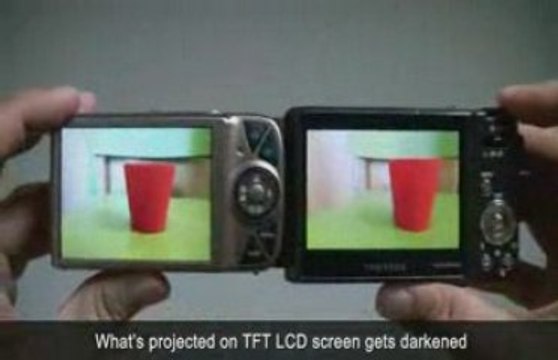 AMOLED(WB1000) vs TFT LCD(IXUS 990IS)