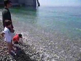 les pieds dans l'eau