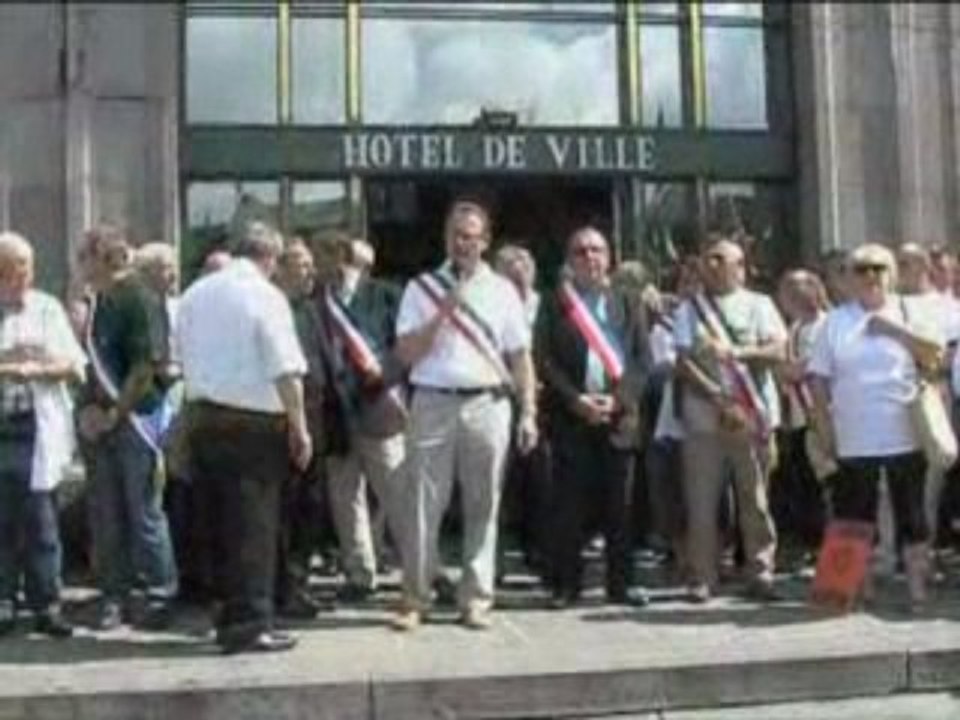 manifestation pour le maintien des barrages sur la Sélune