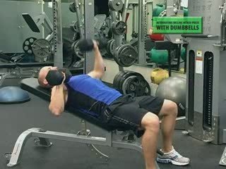 Alternating DB Incline Bench Press