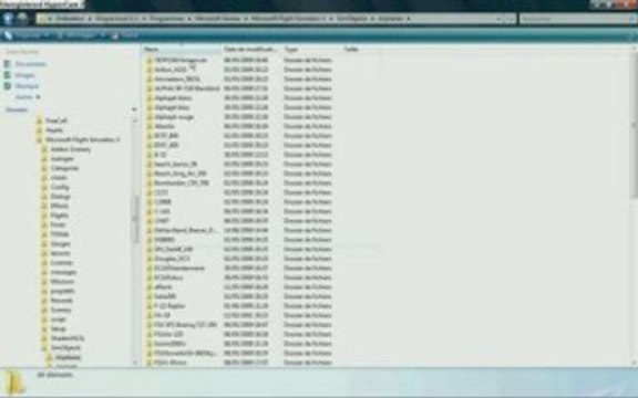 mettre un avion télécharger dans fsx/fs2004