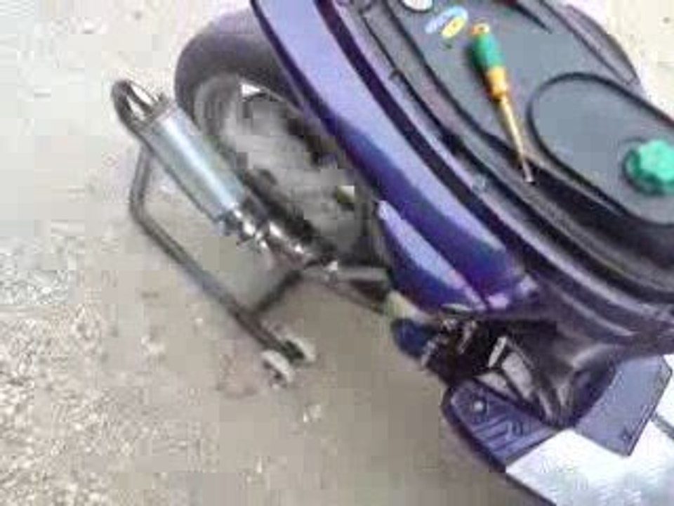 stunt sur béquille mhr team hebo PANDARACING