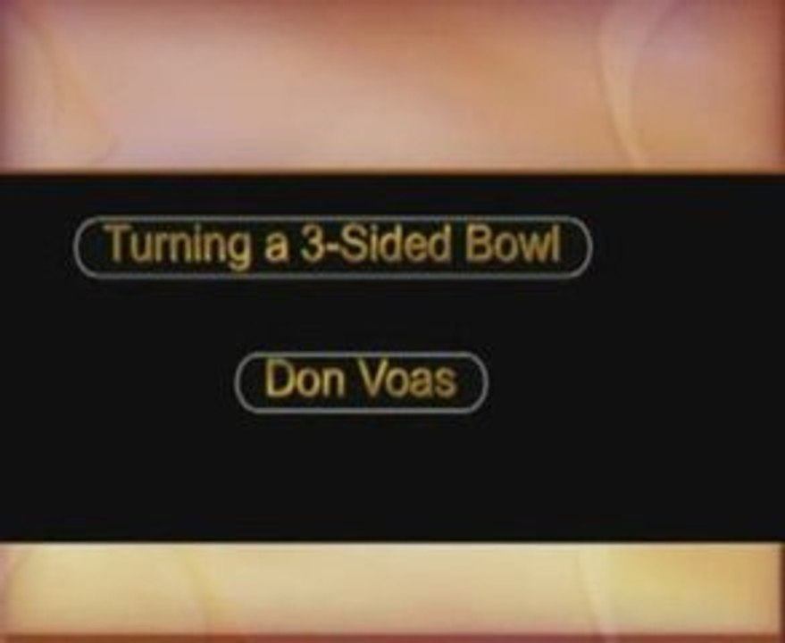 Don Voas  3-sided Bowl - part 2