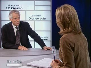 Villepin 15 juin 2009 Talk Orange-Figaro