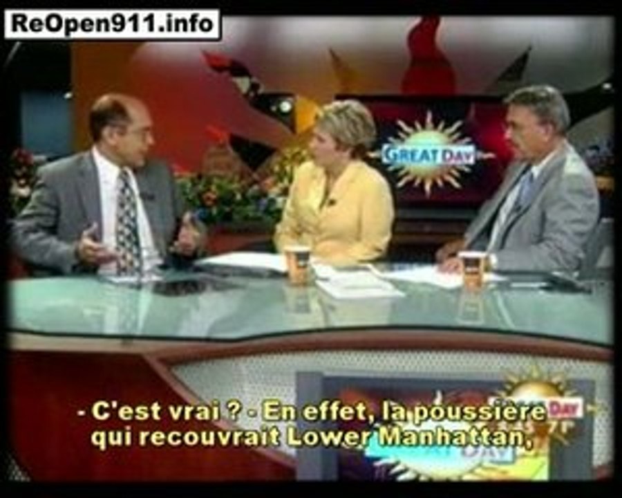 11 Sep 2001 les preuves d'explosifs en live à la TV U S