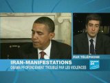 Iran - manifestations: Obama troublé par les violences