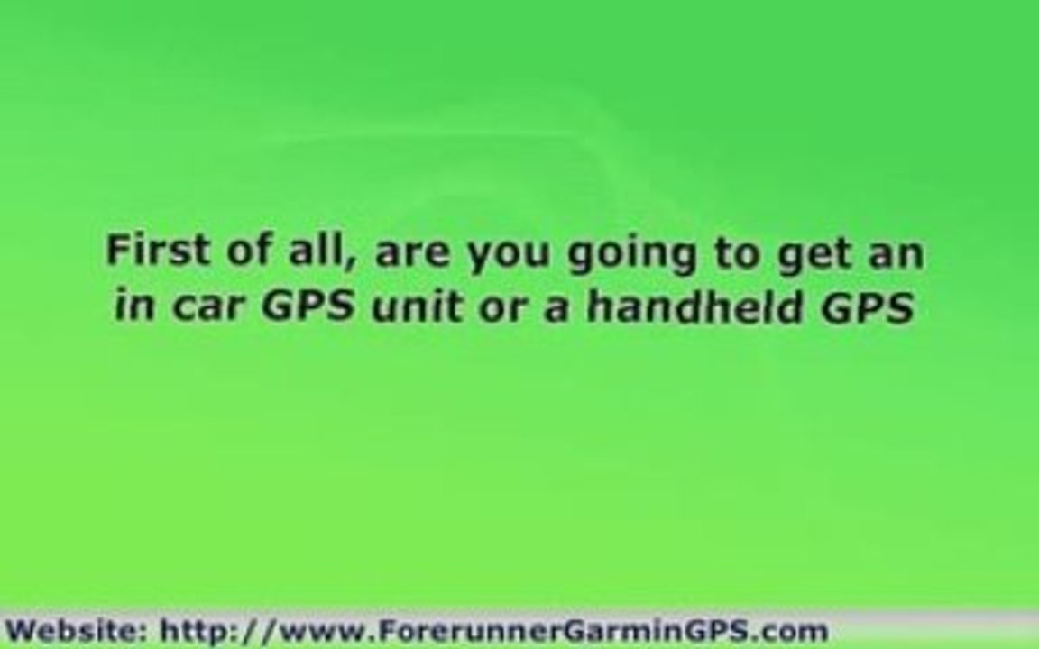 Forerunner Garmin GPS Buying Guide