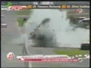 nascar mexique puebla 2009 massive crash mortel