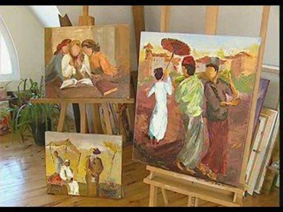 Reportage FR3 Catherine Finazzi peintre sculpteur