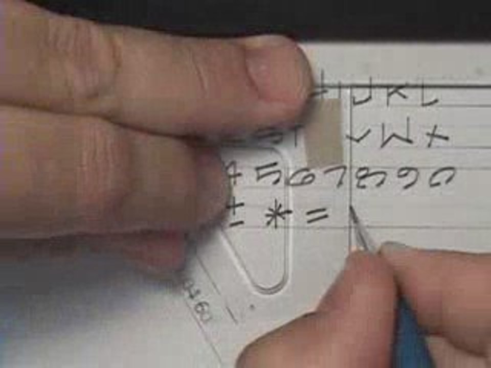 How to letter with lead