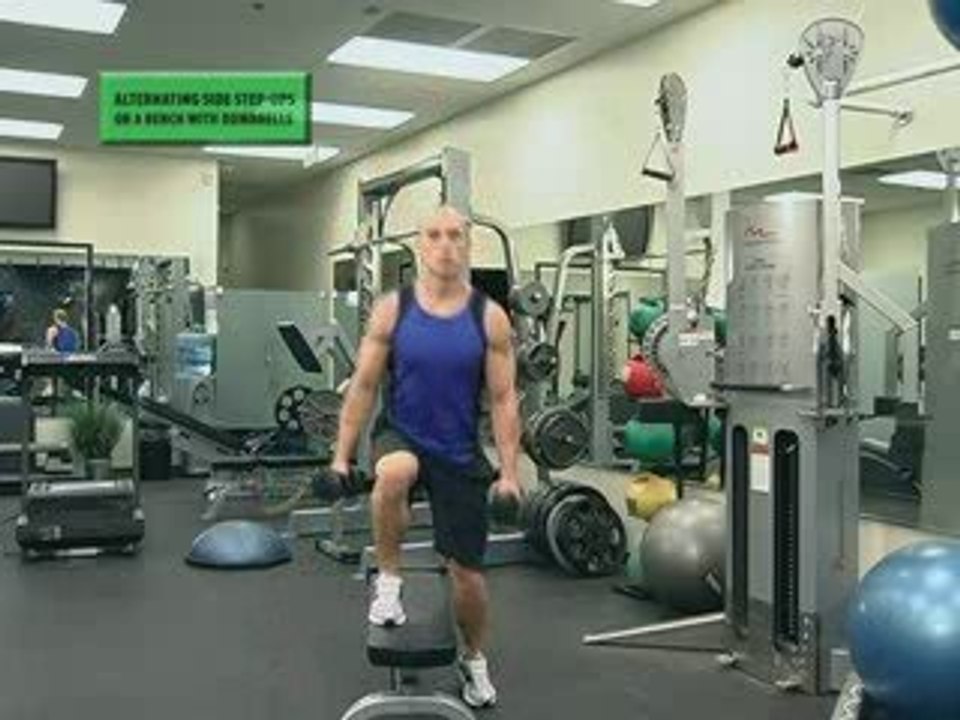Alternating Side Step Ups | Side Step Ups