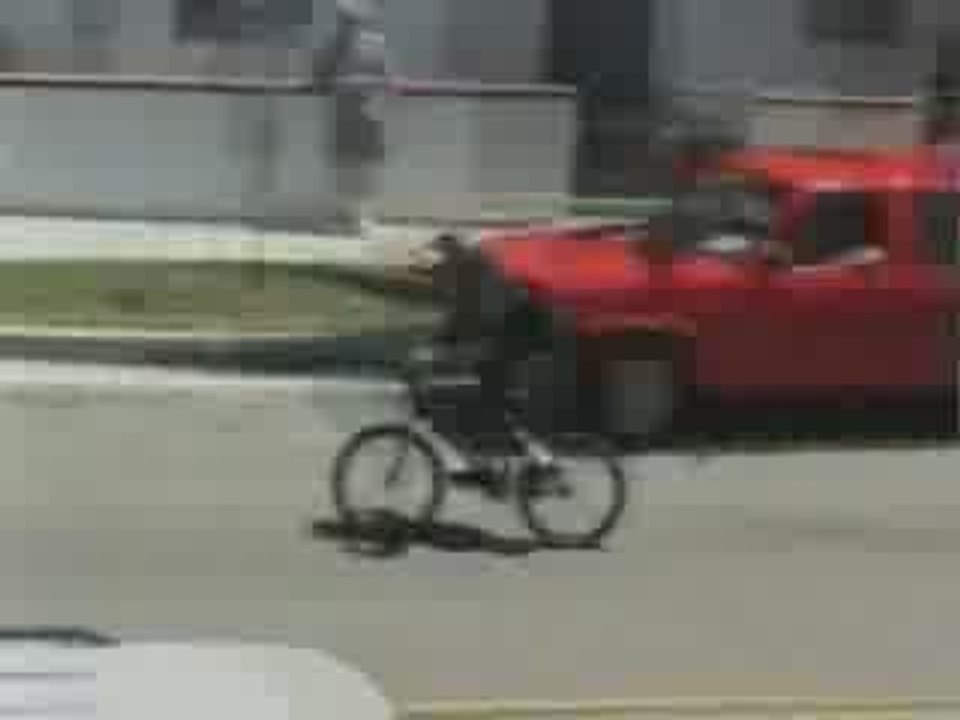 Accident saut velo