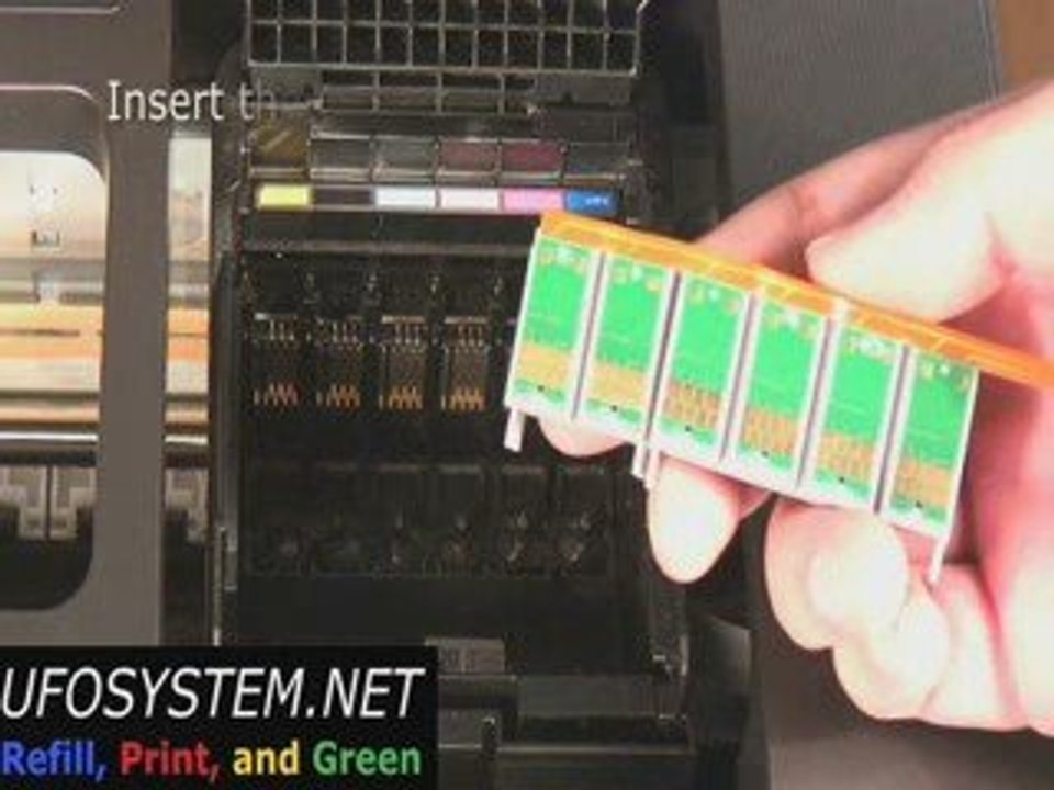 How to refill Epson R 260 ink cartridges