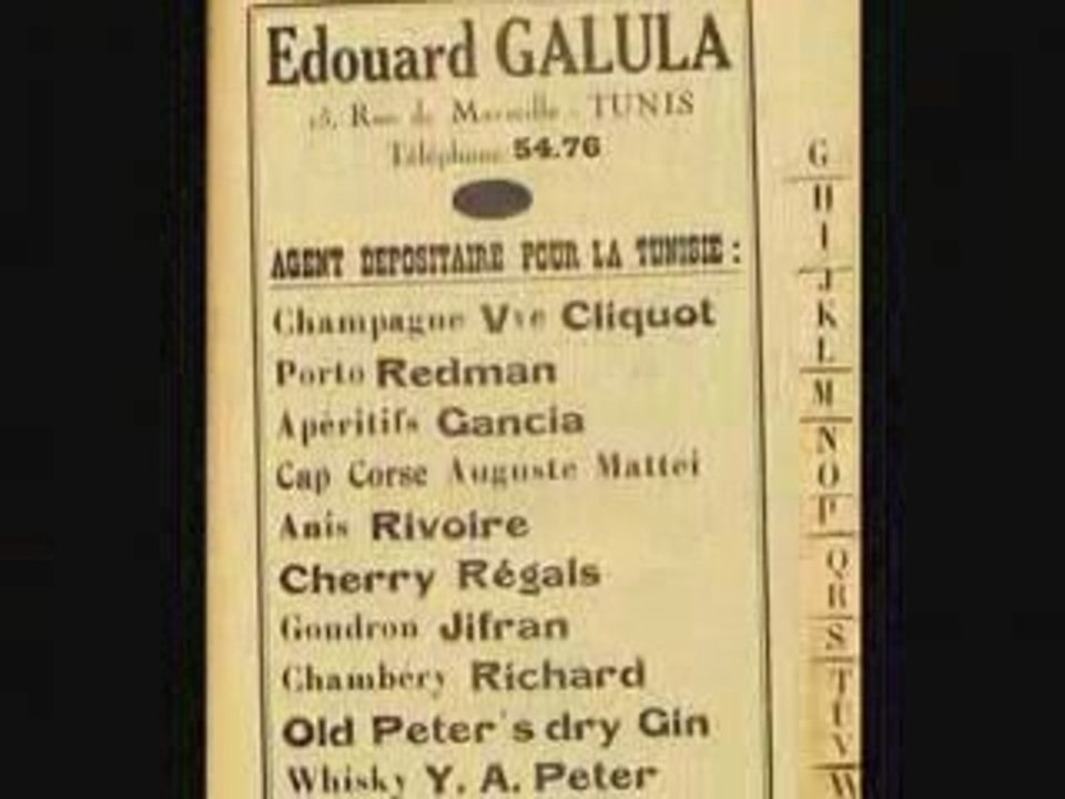 LES TUNES ANNEE 1937  A TUNIS  CLIP FREDDY  GALULA