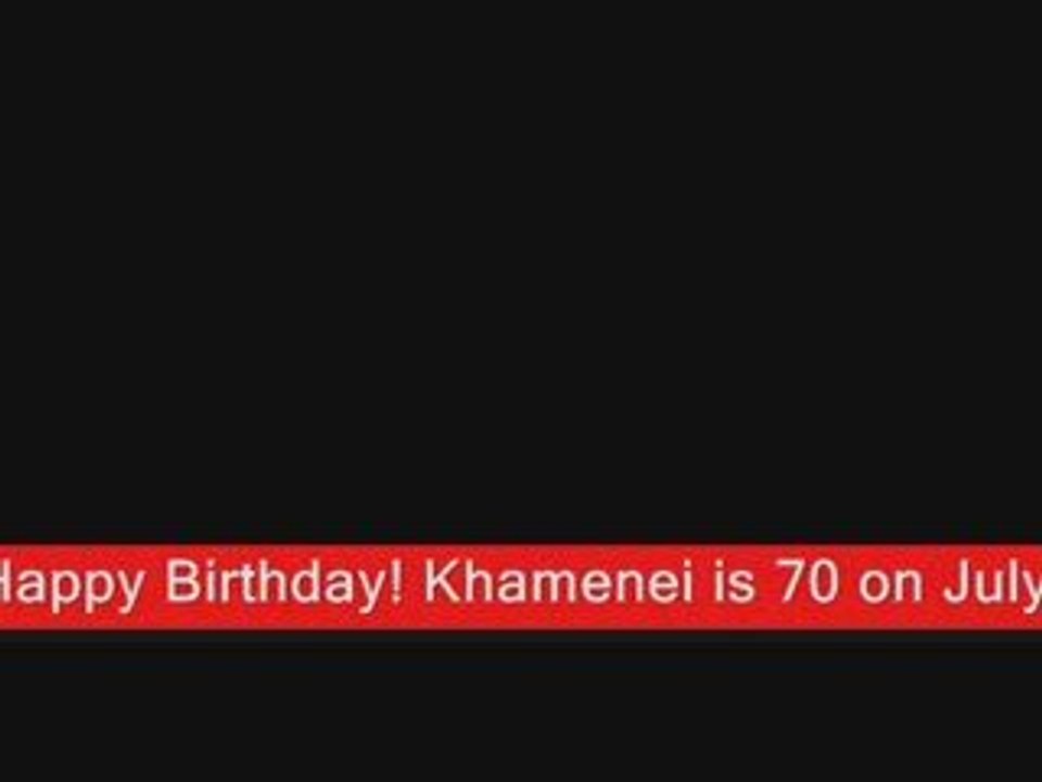We are celebrating Khamenei's Birthday