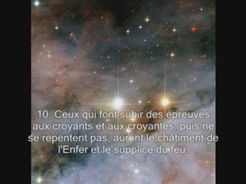 Sourate 85. Les constellations Al-Buruj sous titrée