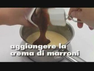 La crema bavarese ai marroni