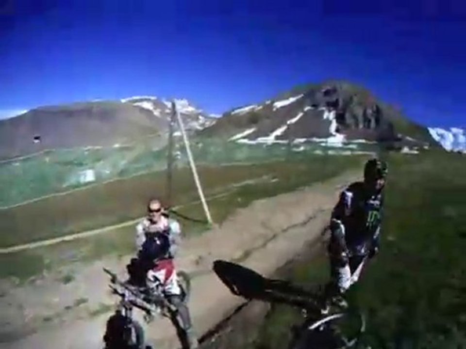 DH de la crete, double black avec lolo-rs et steph a la cam