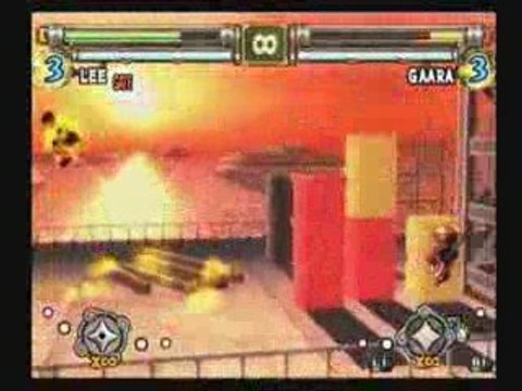 Naruto : Ultimate Ninja 2 - Gaara VS Rock Lee